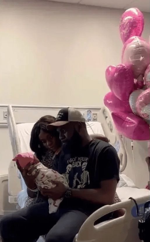 Lasisi Elenu and wife welcome their first child
