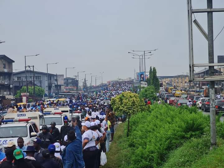 MC Oluomo leads ‘five million-man’ rally for Tinubu in Lagos