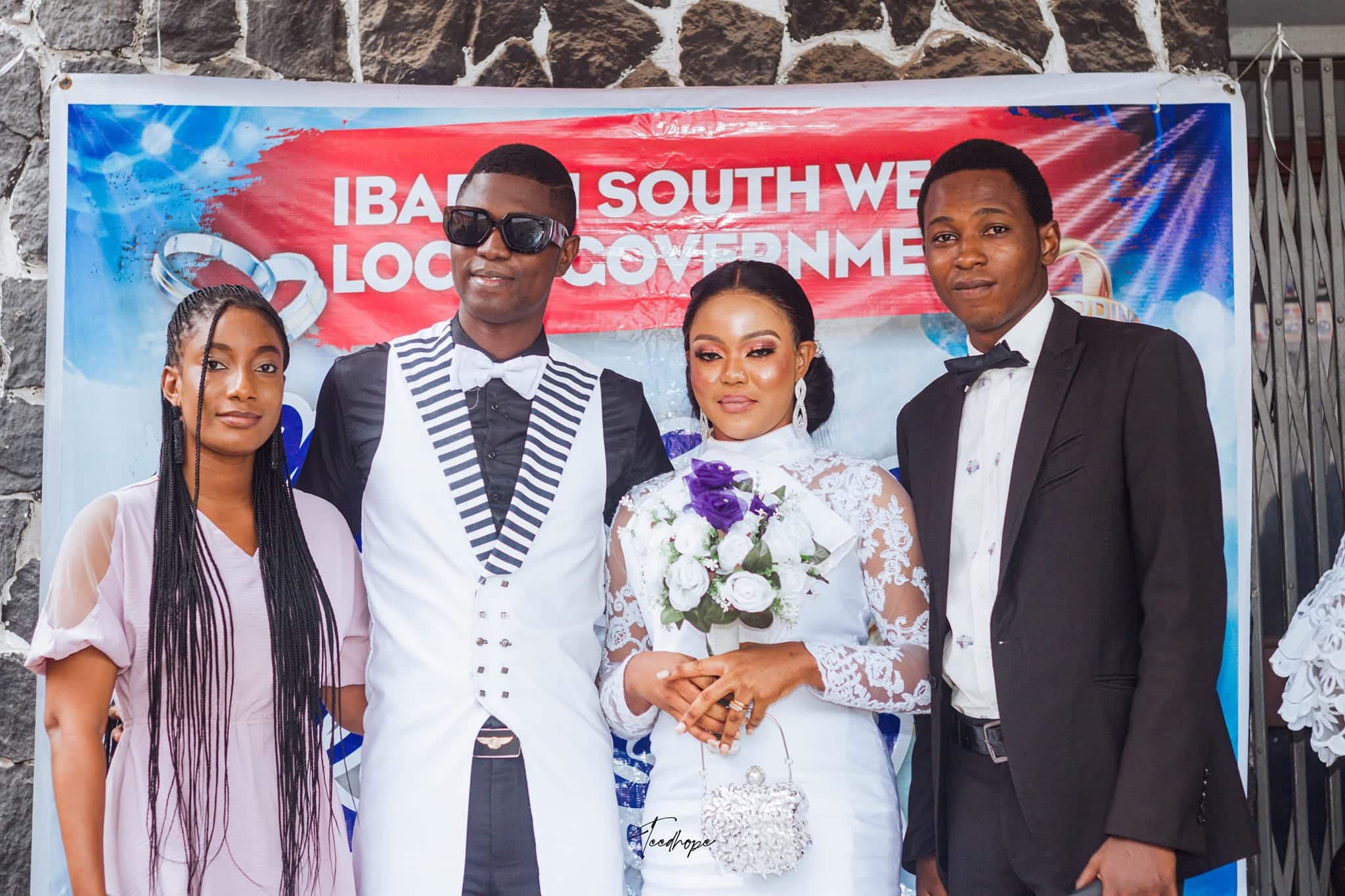 My wife's attraction to me has nothing to do with money, it takes courage to date a blind man - Visually impaired Nigerian man writes after marrying he met on Facebook