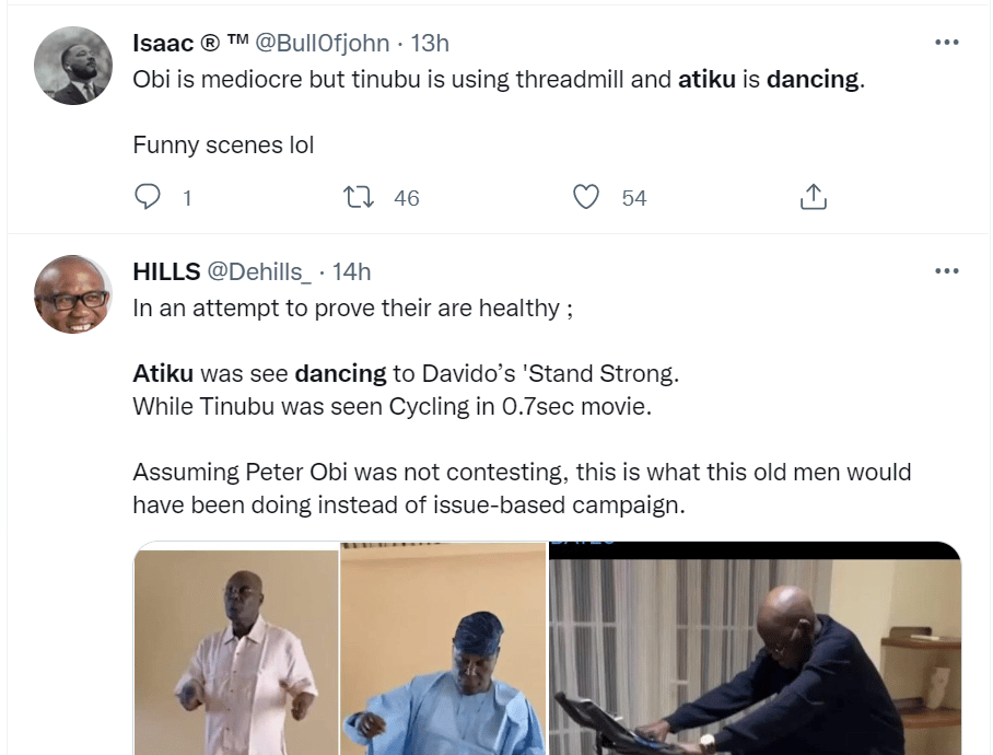 Nigerians react to video of Atiku Abubakar's solo dance video