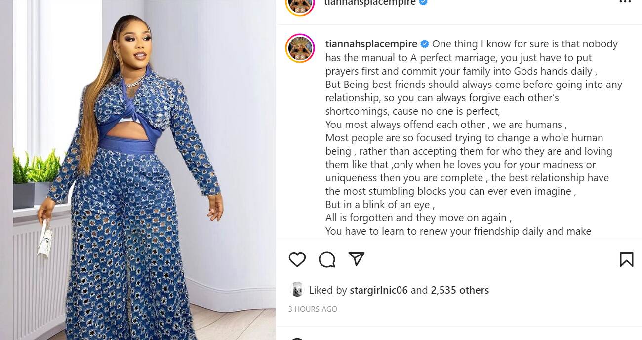Nobody has the manual to perfect marriage – Toyin Lawani shares marital nugget