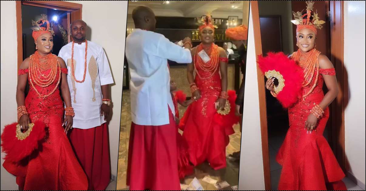 Isreal DMW makes money rain at traditional wedding (Video)