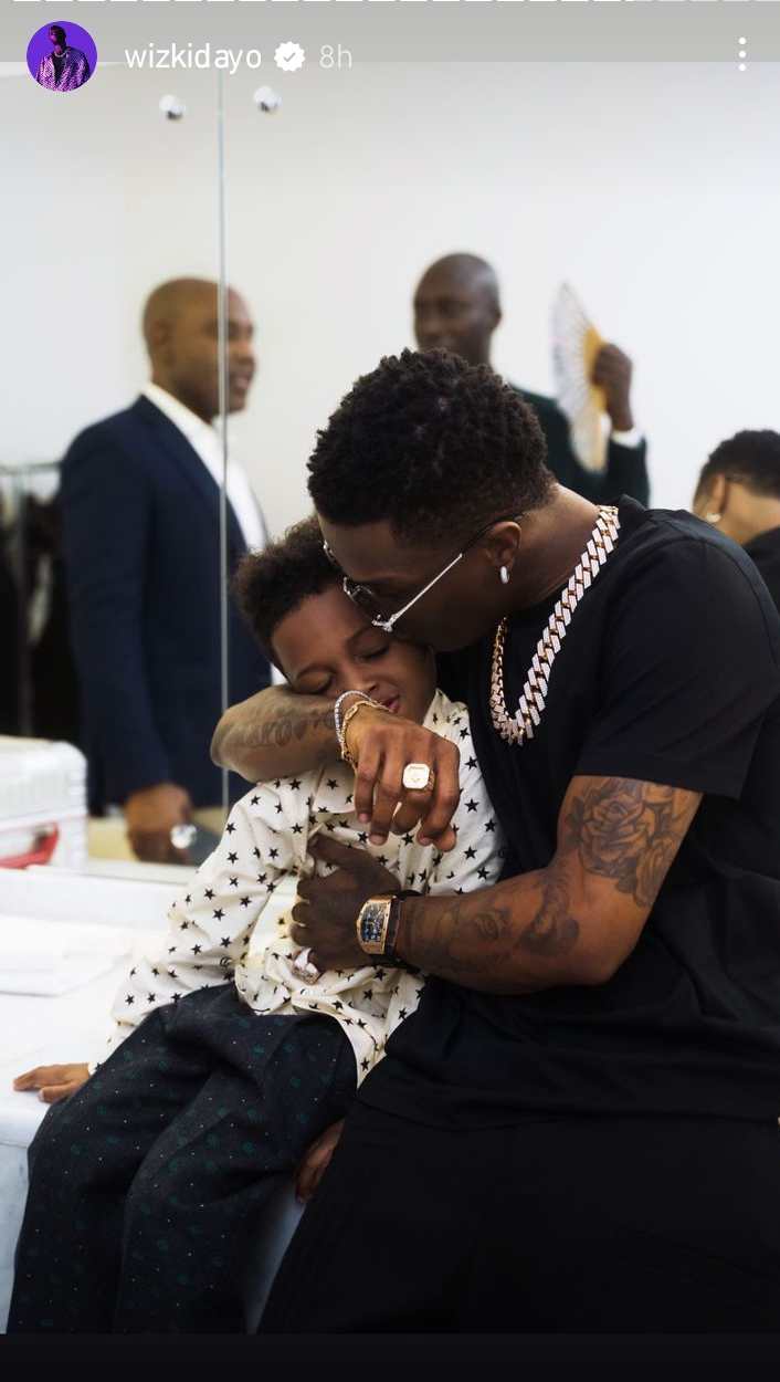 Wizkid shares stunning family photos with Jada Pollock and son, Zion