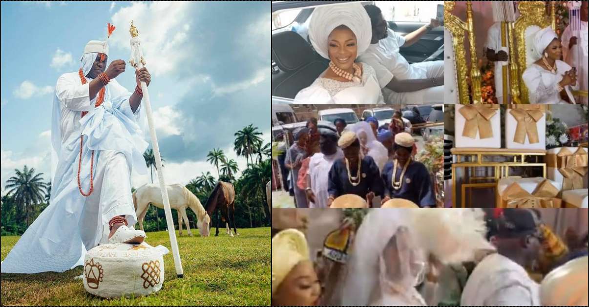 Ooni of Ife takes sixth wife, Princess Temitope (Video)