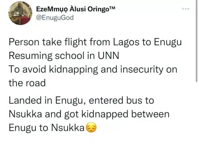 UNN student kidnapped