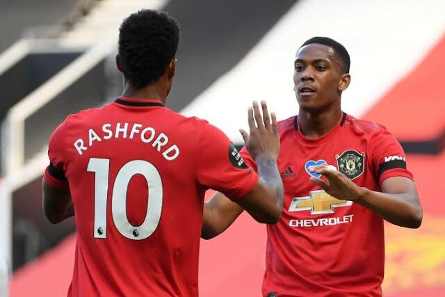 Marcus Rashford & Anthony Martial back in training