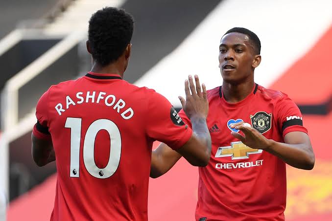 Marcus Rashford & Anthony Martial back in training