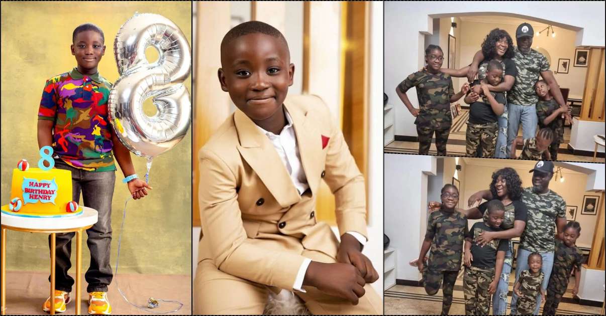 Mercy Johnson celebrates only son as he clocks 8  (Video)