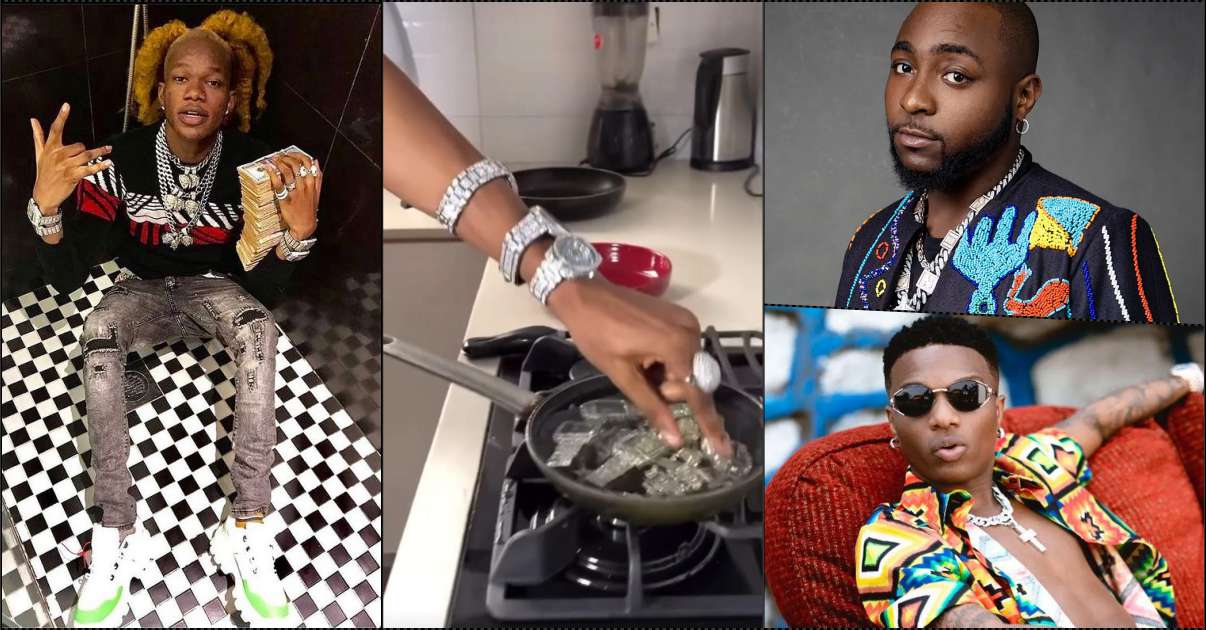 "If e sure for you, run am" — NBA Geeboy says as he dares Davido and Wizkid to cook diamond jewelries (Video)