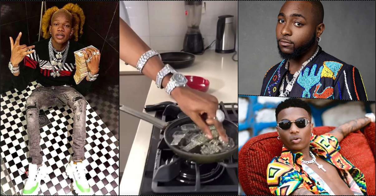 "If e sure for you, run am" â€” NBA Geeboy says as he dares Davido and Wizkid to cook diamond jewelries (Video)