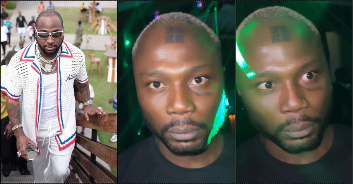 Davido acknowledges fan that inked 30BG on forehead (Video)