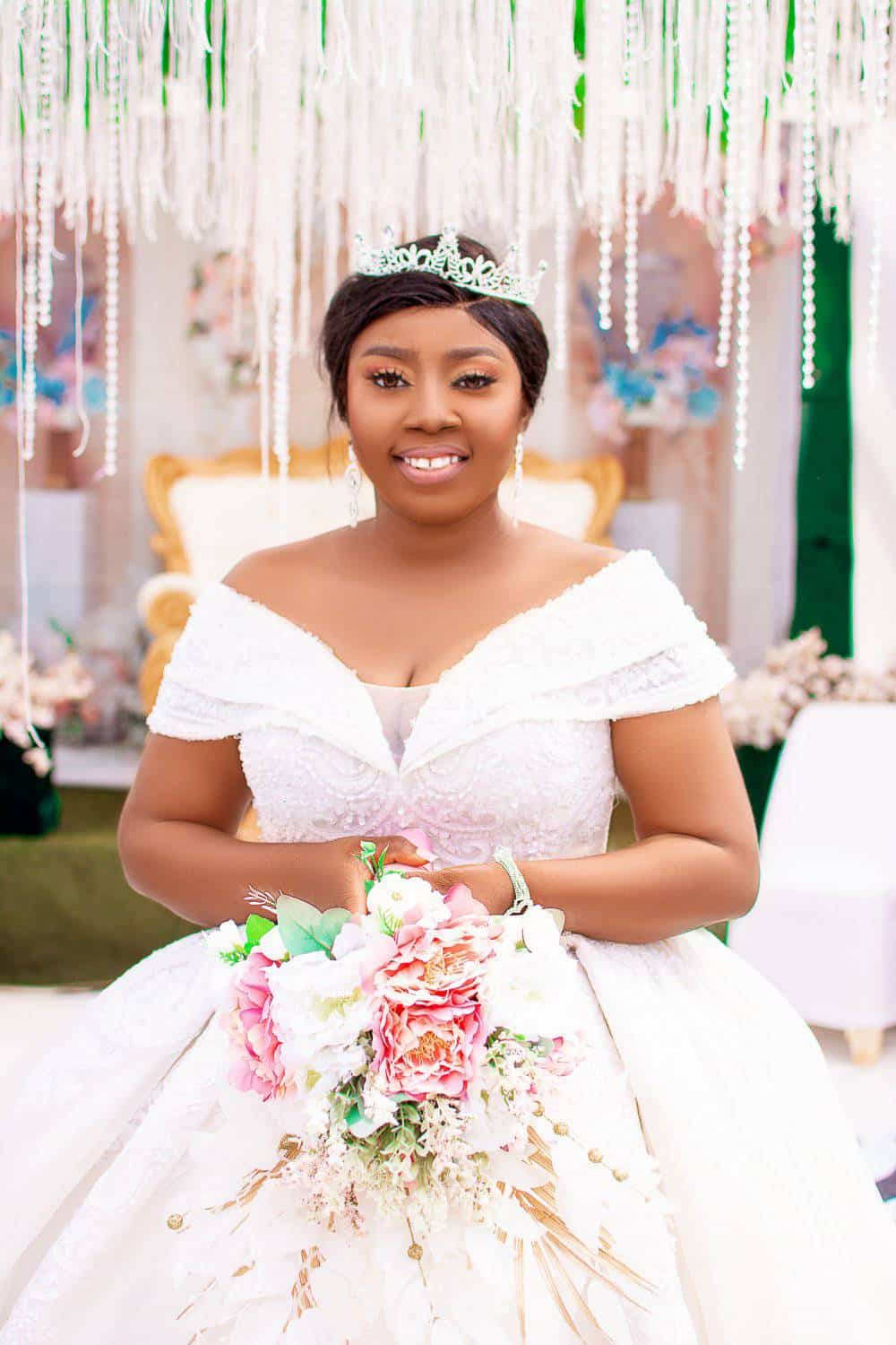 Newlywed bride gushes as she narrates love story with husband after breaking up in 2016