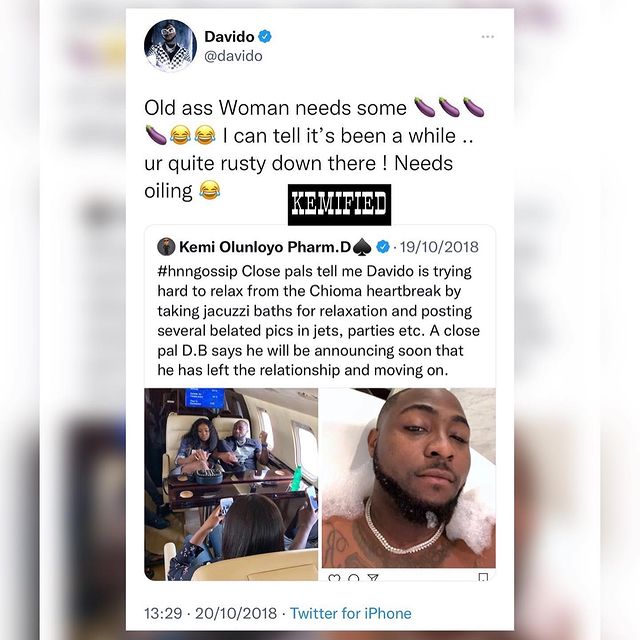 Kemi Olunloyo reveals reason for attacking Davido despite mourning state
