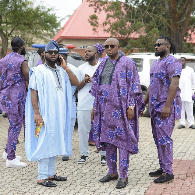 Davido steps out to support Uncle's swearing-in as governor