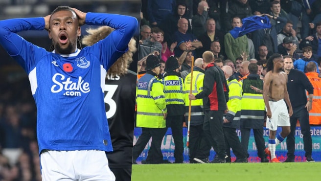 Angry Everton fans throw Iwobi’s shirt back at him after second defeat to Bournemouth