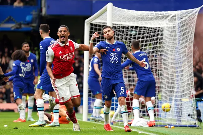 Arsenal tops premier league table after defeating Chelsea in London derby