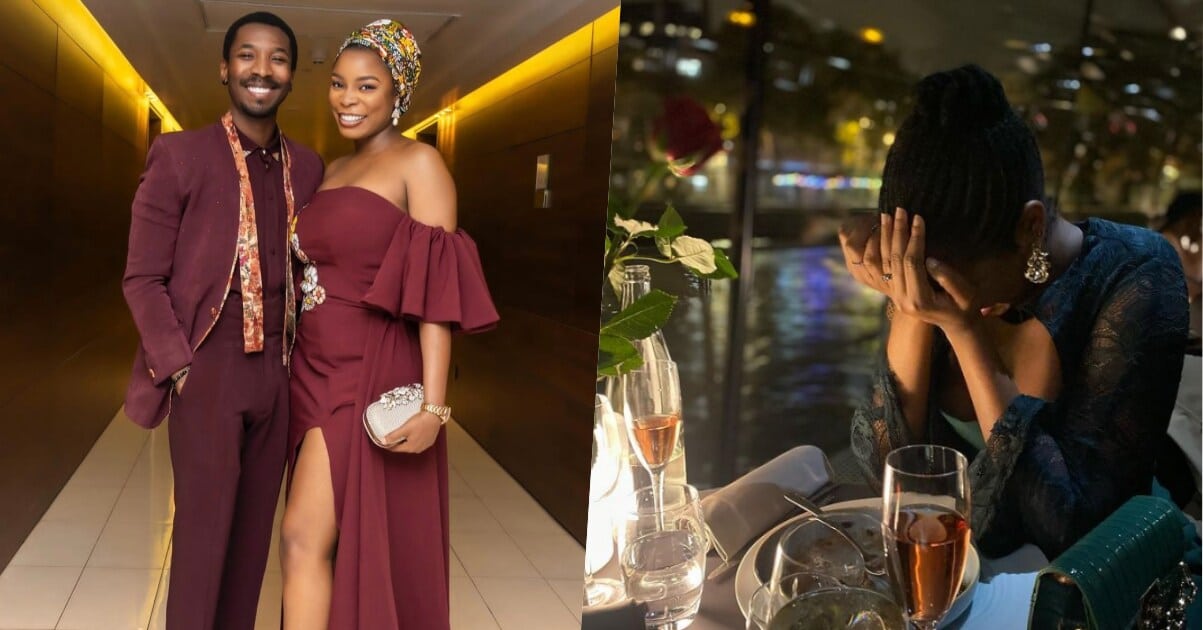 Made Kuti proposes to his girlfriend, Inedoye