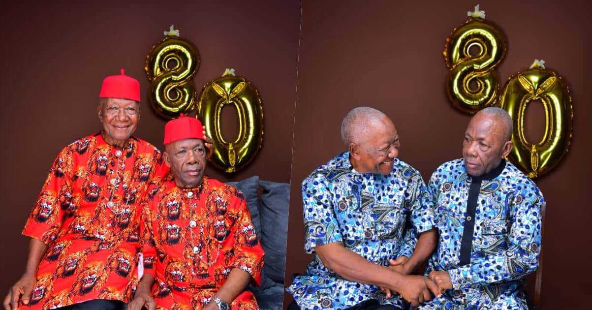 Nigerian twin brothers celebrate their 80th birthday