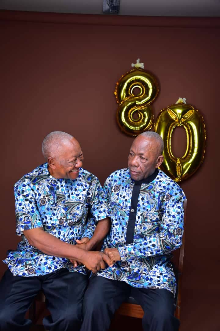 Nigerian twin brothers celebrate their 80th birthday 