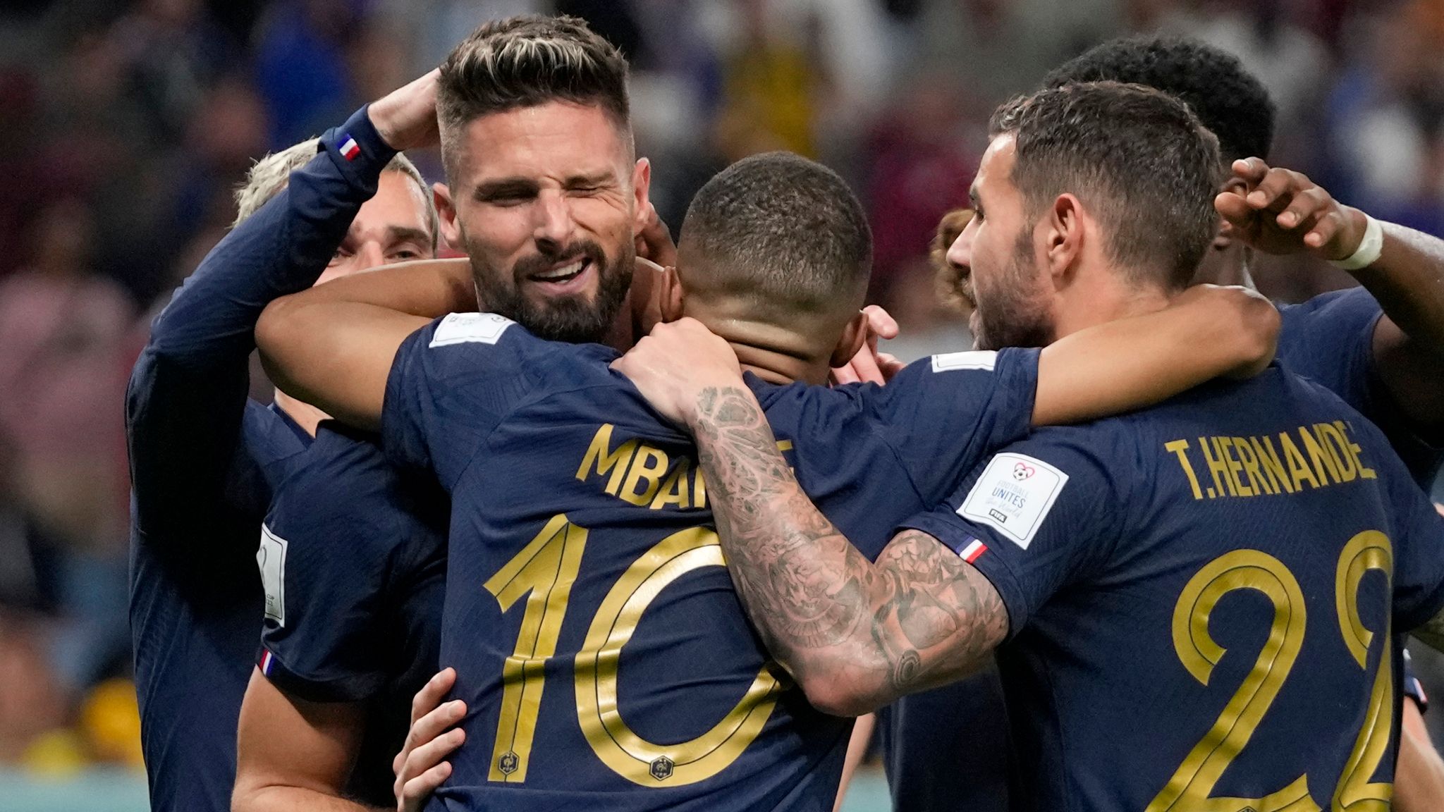 Oliver Giroud scores record-equalling goal as France defeats Australia