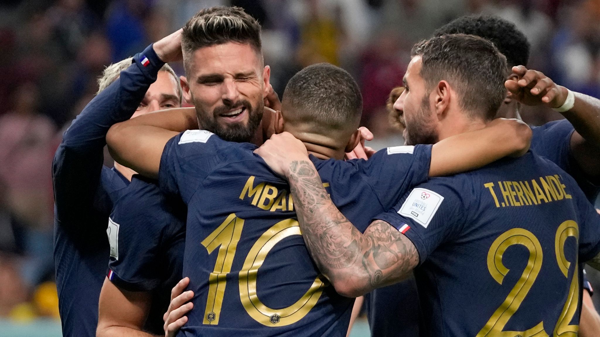 Oliver Giroud scores record-equalling goal as France defeats Australia 