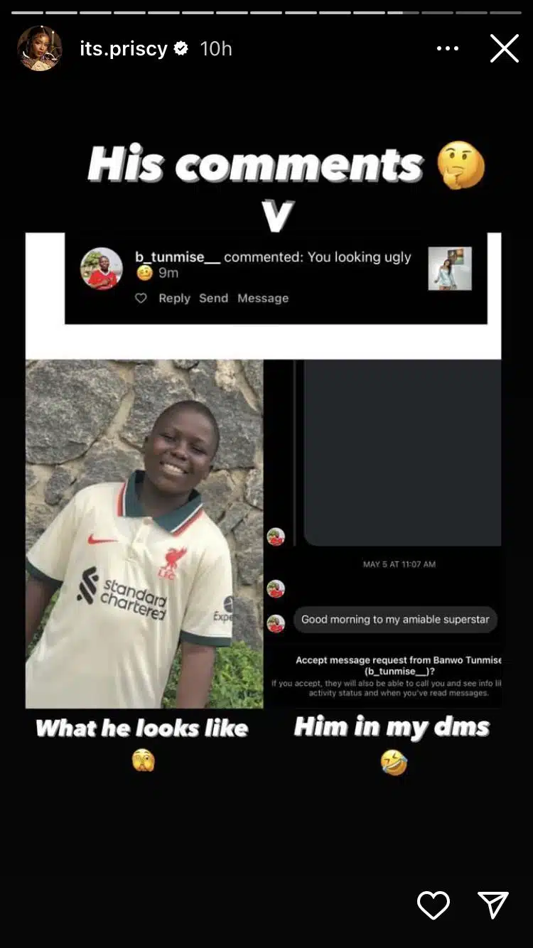 Priscilla Ajoke trolling