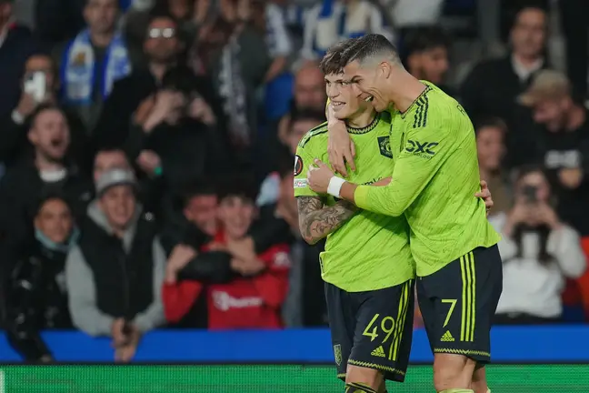 Real Sociedad mascot mocks Cristiano Ronaldo after Manchester United failed to finish top of their Europa League group