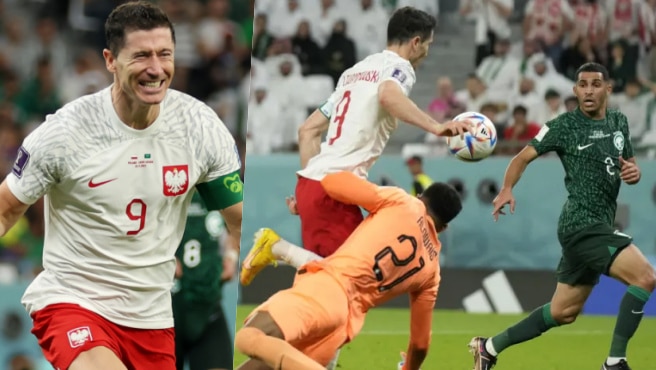 Robert Lewandowski scores first World Cup goal as Poland defeats Saudi Arabia