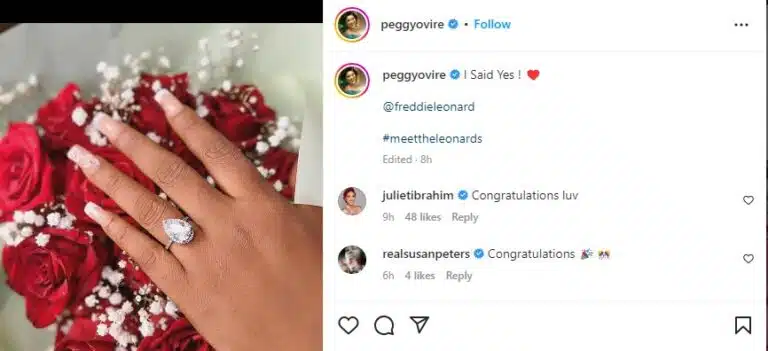 Frederick Leonard and his fiancee, Peggy Ovire Engaged