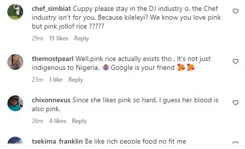 DJ Cuppy Jollof