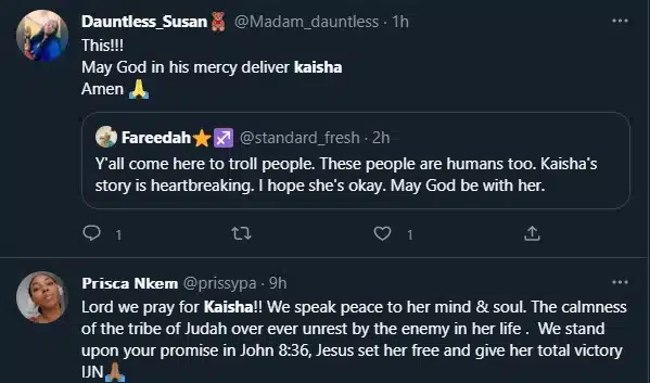 Kaisha BBNaija Illness