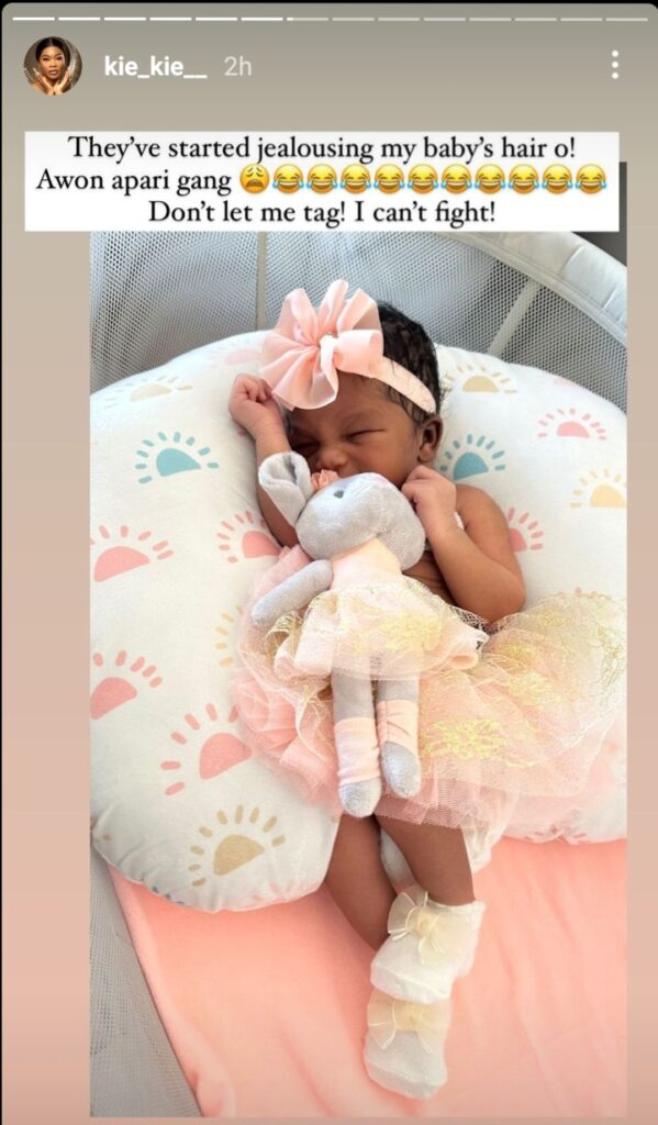 Comedian Kiekie First Child; A Baby Girl