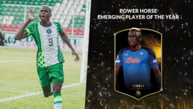 Victor Osimhen wins ’emerging player of the year’ award at 2022 Globe Soccer Awards