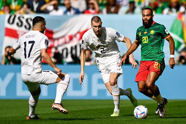 Vincent Aboubakar scores a beautiful goal as Cameroon draws 3-3 with Serbia