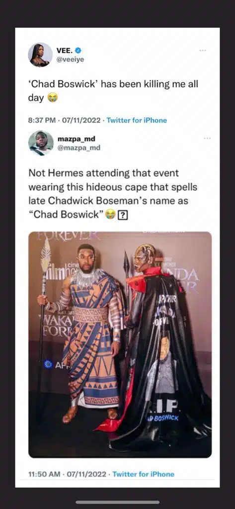 Hermes Wakanda Forever Outfit