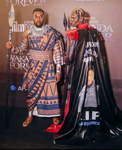 Hermes and Sheggz Black Panther Wakanda Forever