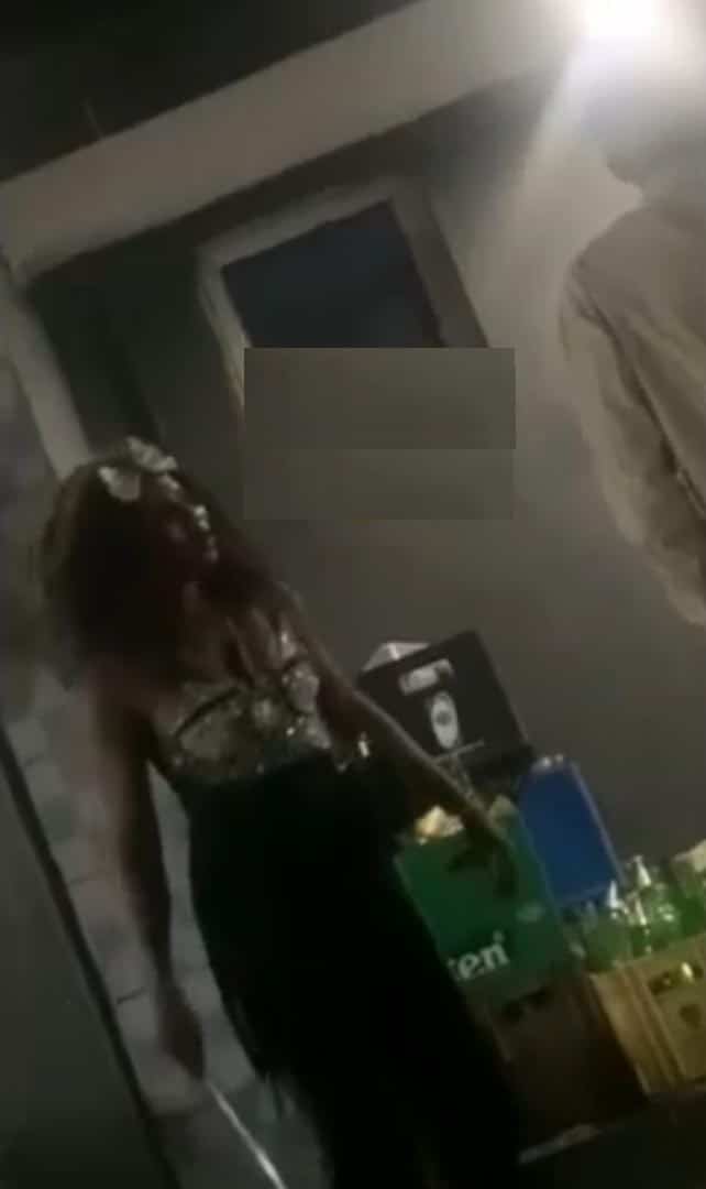 Lady loses cool after catching boyfriend of 2 years with another woman (Video)