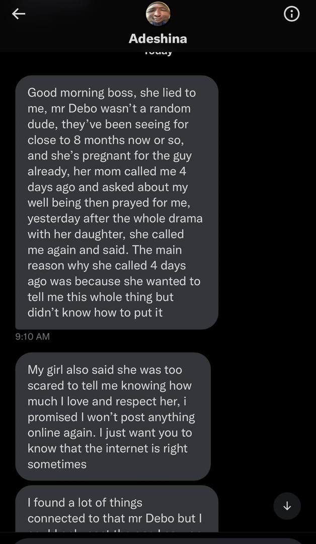 How my girlfriend's mother confessed about daughter's affair with good Samaritan that paid her rent of N300K — Heartbroken man narrates 