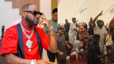 Davido steals show at Uncle's inauguration event (Video)