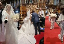 Fidelis Anosike and Rita Dominic's white wedding in UK (Video)