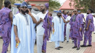 Davido steps out to support Uncle's swearing-in as governor