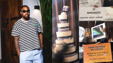 Sheggz receives £7K, MacBook, all-expense-paid trip to Greece, and more as birthday gift (Video)