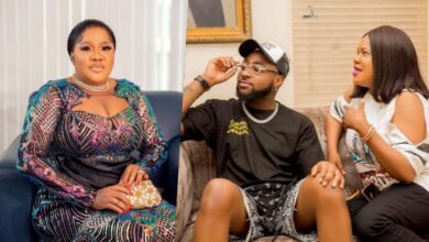 Toyin Abraham reacts following Davido's alleged traditional wedding to Chioma