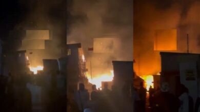 Birthday celebrant burns down bar and hotel in Edo State (Video)