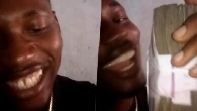 Man reveals burning desire ravishing his mind after making stash of money (Video)