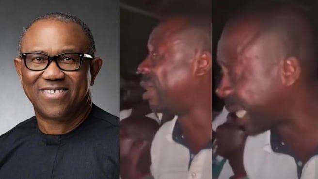 “We have suffered a lot, deliver us” Man tears up at Peter Obi’s rally (Video)