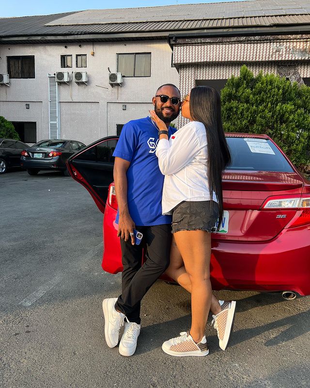 Tega Dominic's ex-husband steps out with mystery woman