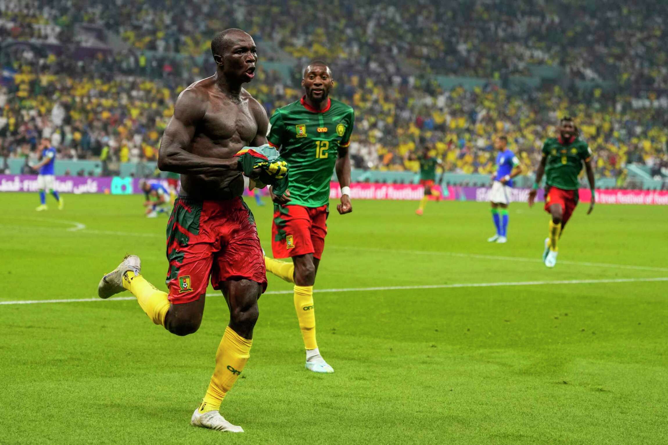 Cameroon becomes first African team to beat Brazil but crashes out of World Cup