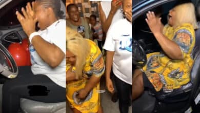 Man raises the bar as he gifts mother and wife a car each (Video)