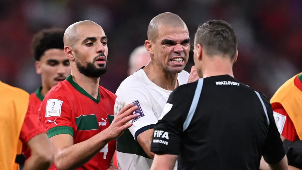 It was unacceptable to have an Argentine referee refereeing the game - Pepe speaks after Portugal's defeat to Morocco